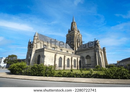 Church of Our Lady in Calais, France Royalty-Free Stock Photo #2280722741