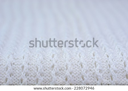 knitted white background