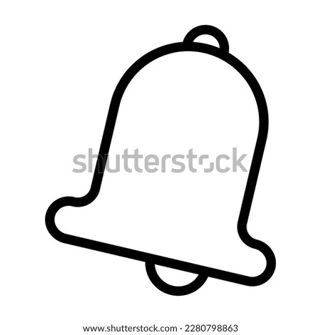 bell icon outline style easter illustration vector element and symbol perfect. Icon sign from modern collection for web.