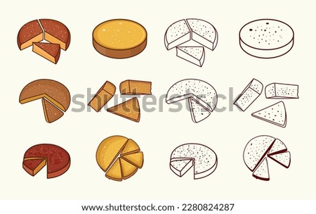 Olive Oil Cake Illustration Big Collections. Delicious Steak Lunch Seafood Cream Cake Shrimp Mussels Egg Milk Dining Pizza Sausage Food Icon Elements Clip Art.
