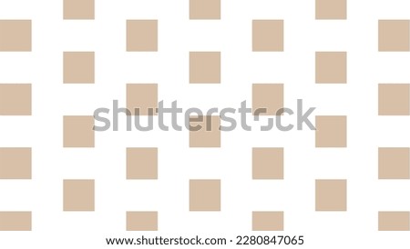 White seamless pattern with beige squares