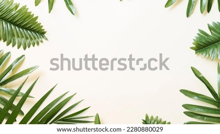 Palm Leaves. Palm Sunday and Easter Day Concept.