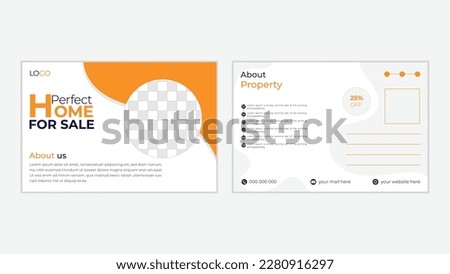 Modern creative professional corporate postcard design  template for print,abstract background.
