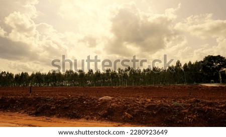 Beautiful sky background with cloud formation. Background landscape image