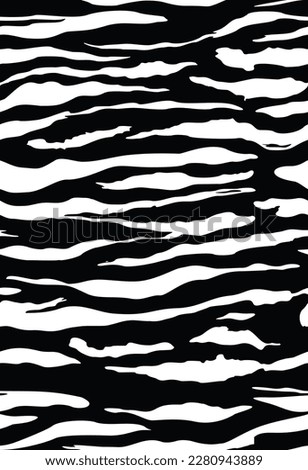 Zebra  print seamless vector pattern, stylish trendy design for print clothes, paper, fabric