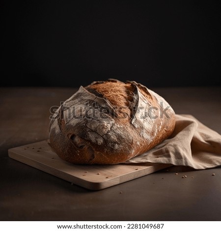 Delicioous sourdough bread, cinematic, elegant and dramatic Royalty-Free Stock Photo #2281049687