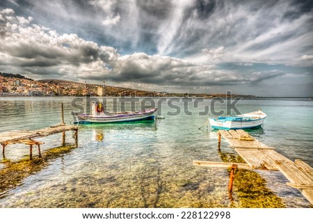 Mytiliene, Greece. HDR image. Royalty-Free Stock Photo #228122998