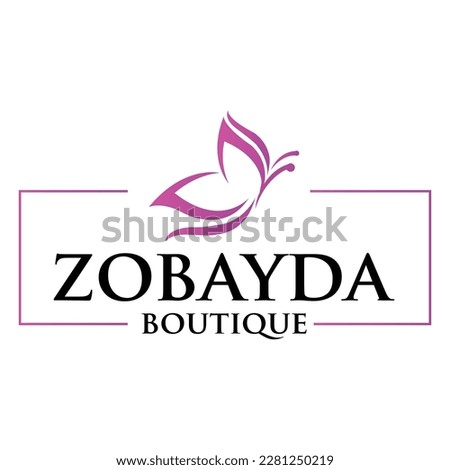 This is Zobayda Boutique house logo  image Royalty-Free Stock Photo #2281250219