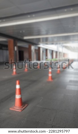 Blur picture of parking area
