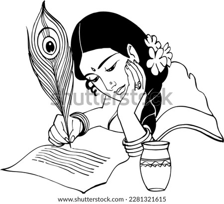 Women Writing Girl Writing Drawing Beautiful Lady Clip Art