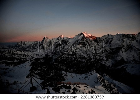 Eiger Mönch Jungfrau Panorama View Royalty-Free Stock Photo #2281380759