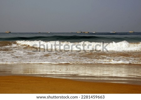 goa blue water sea beach