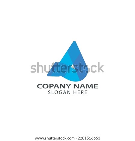 Initial letter vector design template, modern natural agriculture company logo.