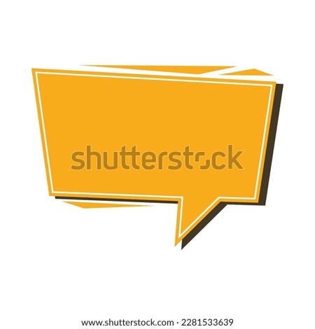 Modern speech bubble conversation symbol isolated on white background