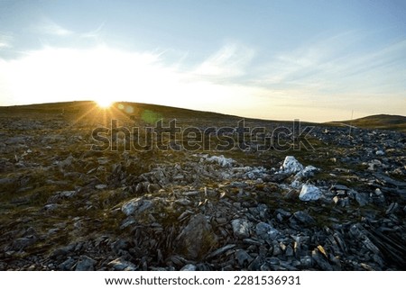 sunset in the mountains, beautiful photo digital picture