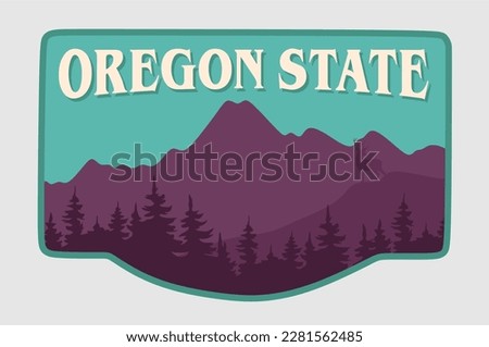 Oregon state with beautiful view 