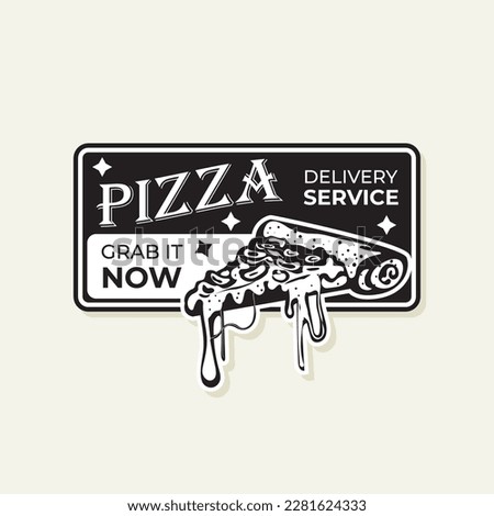Pizza Retro Advertising Banner Design
