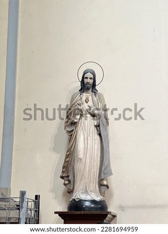 Picture of Jesus in the Jakarta Chatedral