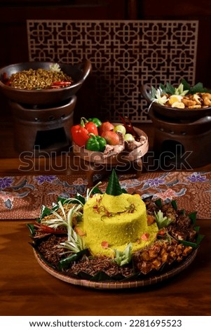 Nasi Tumpeng to celebrate a special day Royalty-Free Stock Photo #2281695523