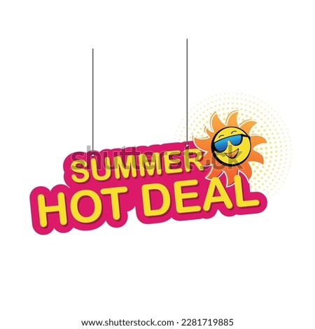 Summer Hot Deal Offer, Cool, Hot, Fashion, Electronics, Travel Vector Template Design
 Royalty-Free Stock Photo #2281719885