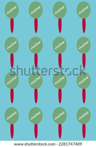 Abstract and contemporary digital art lollipop design