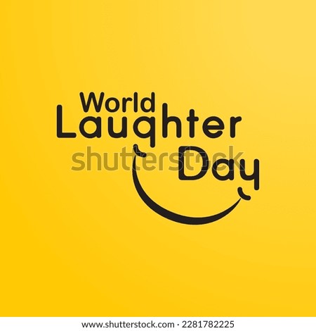 world laughter day typography vector design Royalty-Free Stock Photo #2281782225