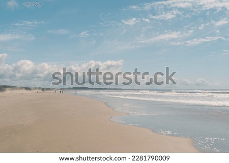 La Paloma, Rocha, Uruguay beach with dramatic cloudy sky  Royalty-Free Stock Photo #2281790009