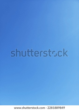 Clear Blue Sky No Clouds Sunny Day