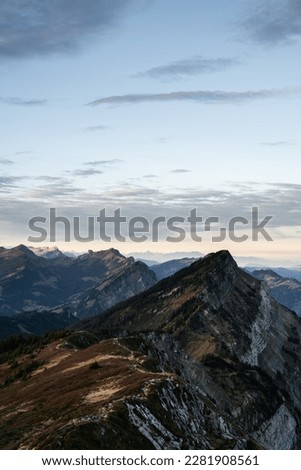 Landscape picture that captures the top of the pilatus in switzerland

