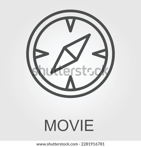 Template for movie time logo
