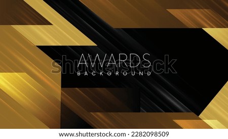 Golden Luxury Elegant Award Background. Classy New Shine lines Effect. Luxurious Brand Royal High Standard Award Background Template. 