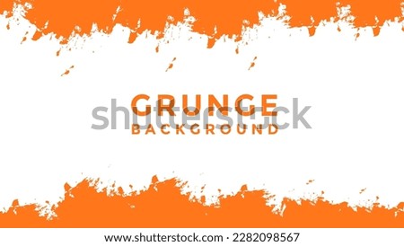 Abstract Orange Grunge Texture In White Background Good Use For Banner Or Presentation