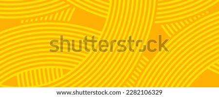 Pasta background, spaghetti abstract geometric pattern. Macaroni yellow poster. Wavy abstract pattern. Pasta vector illustration Royalty-Free Stock Photo #2282106329