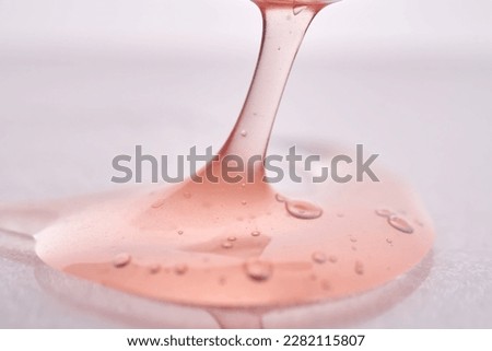 The texture of a pink viscous cosmetic product. Royalty-Free Stock Photo #2282115807