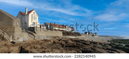 Audresselles seaside  in north of France