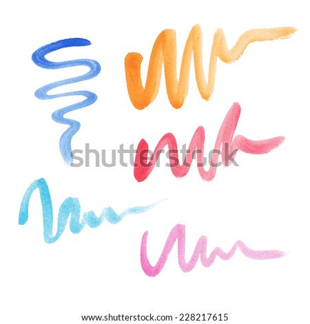 Illustration of watercolor stain.Vector