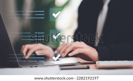 accountant Audit documents, quality assessment management With a checklist, business document evaluation process,market data report analysis and consulting,plan review process and assess correctness

 Royalty-Free Stock Photo #2282192197