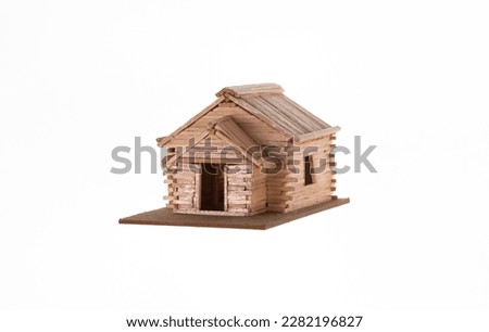 match house model isolated on white background