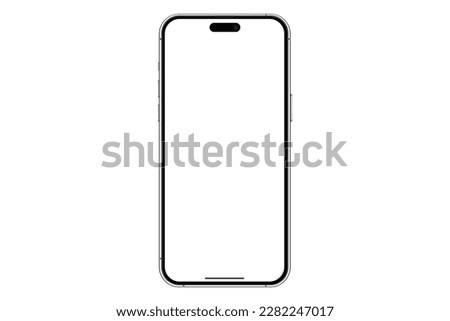 Mockup smart phone  - Clipping Path , New generation and screen Transparent isolated for Infographic Business web site design app but 