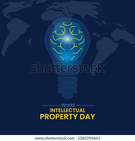 World Intellectual Property Day design. World Intellectual Property Day poster, banner, greetings card design. Intellectual creative. Intellectual Property Day creative Royalty-Free Stock Photo #2282296661