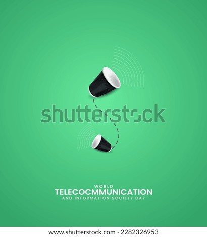 World Telecommunication day. 3D Illustration
