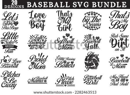 Baseball SVG bundle, Baseball Mom SVG Bundle