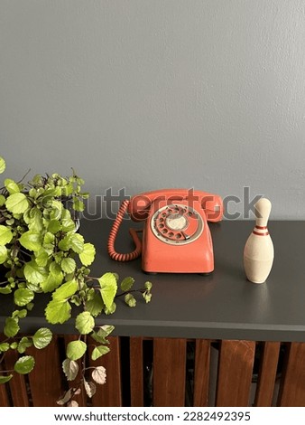 photos of old objects, vintage, antiques used for decoration. 