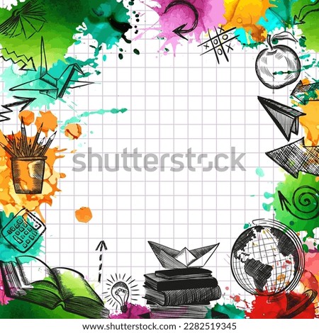 Abstract background school. Vector illustration