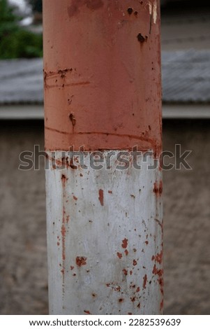 Red and White Pole Resembling Indonesian Flag