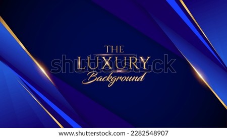 Blue Golden Shimmer Awards Graphics Background Celebration. Entertainment Light Hollywood Bollywood Template Nomination Luxury Premium Corporate Abstract Design Template Certificate