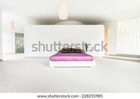 Photo od empty space bedroom with king size bed