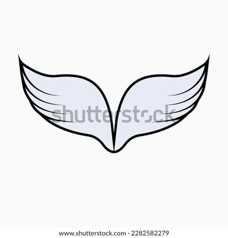 Wing Icon. Feathers Symbol - Vector.