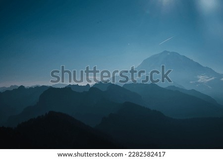 Mount Rainier from the Tolmie Peak Lookout.