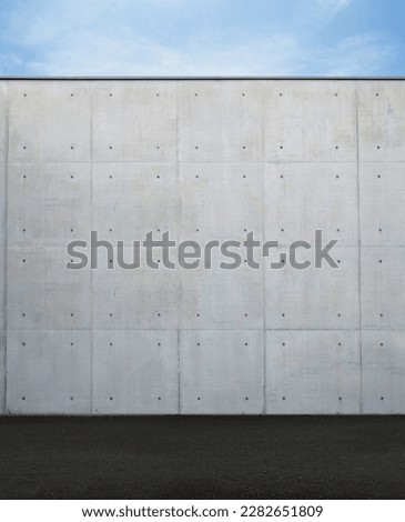 perfect concret wall outside on a sunny day